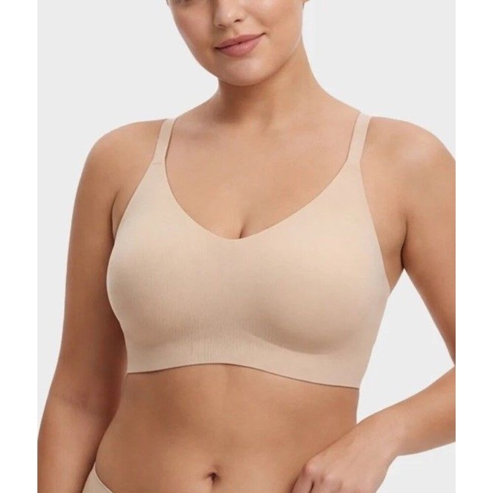 She Curve Seamless Backless Lace Racerback Bralette Size Large